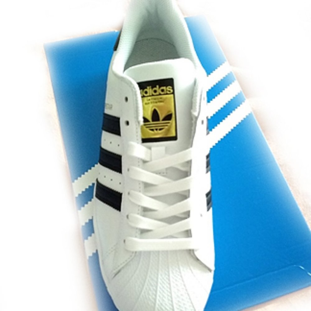 New Women's Adidas Superstar Genuine Leather Fashionable Sneakers/Athletic/Tenni - Picture 13 of 14